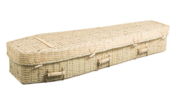 ash brook funerals woven bamboo coffin