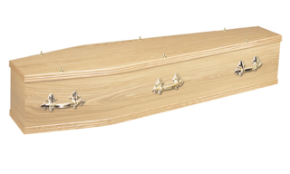 ash brook funerals Chiltern Oak Veneered coffin