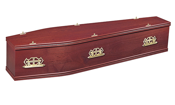 ash brook funerals Chiltern Sapele Mahogany Veneered coffin